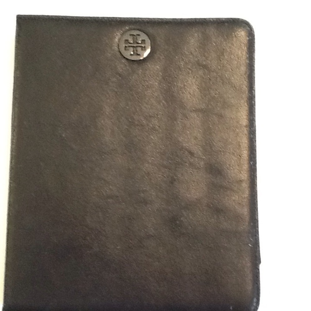 Tory Burch Black Leather IPad Cover